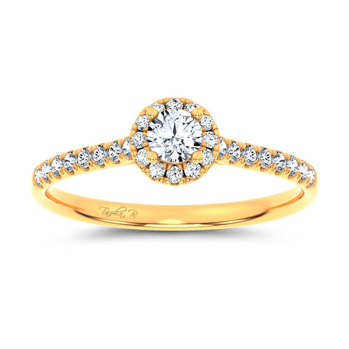 14K 0.40CT Certified Lab Grown Promise Ring 70028