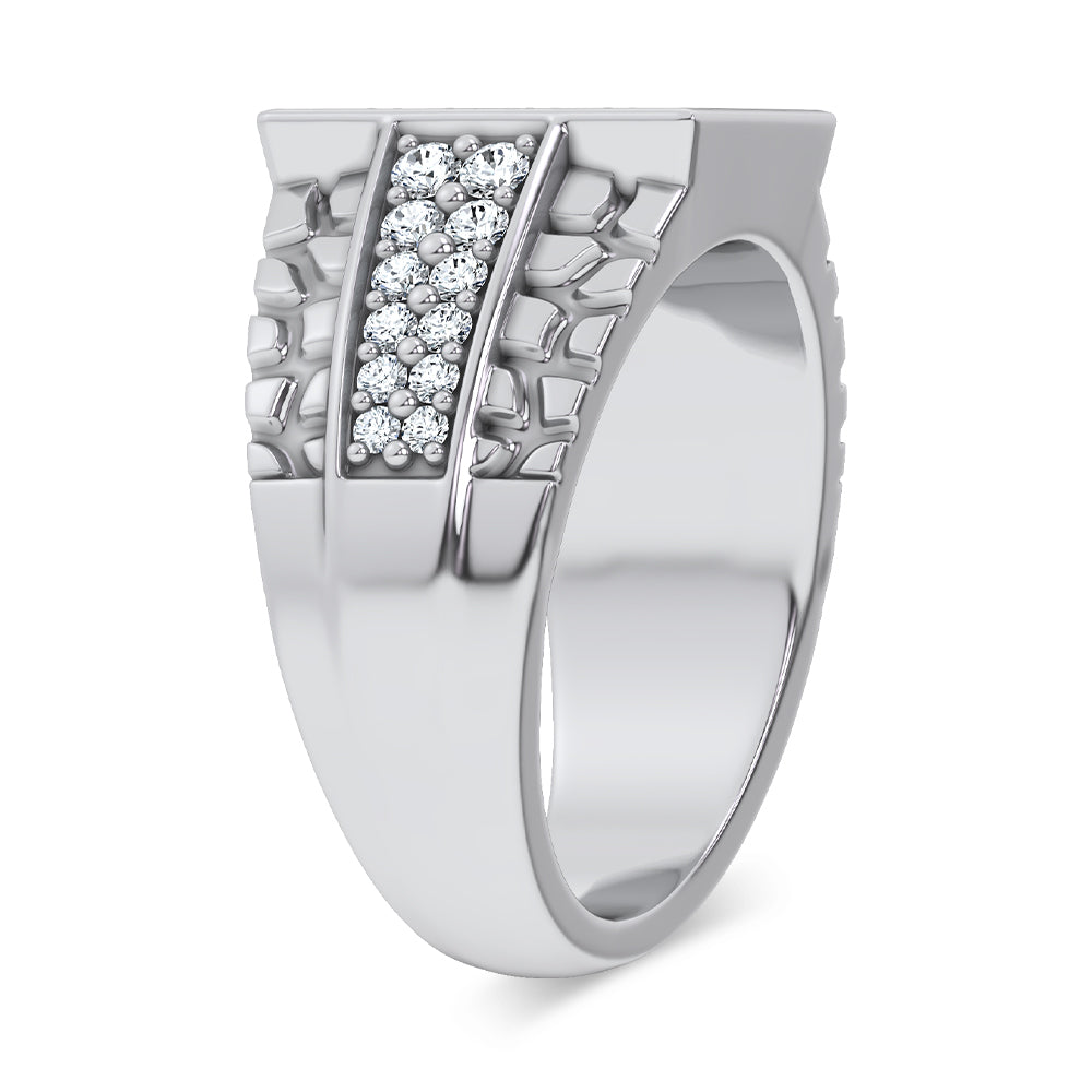 14K 1.50CT LAB GROWN Diamond Mens Ring 70048
