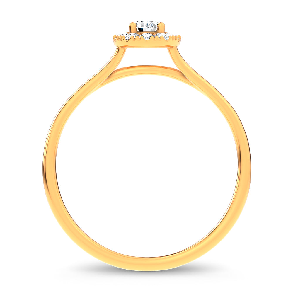 14K 0.33CT Certified Lab Grown Ring 70131