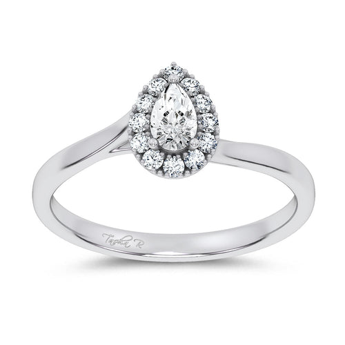 14K 0.33CT Certified Lab Grown Promise Ring 70132