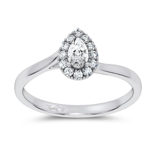 14K 0.33CT Certified Lab Grown Promise Ring 70132