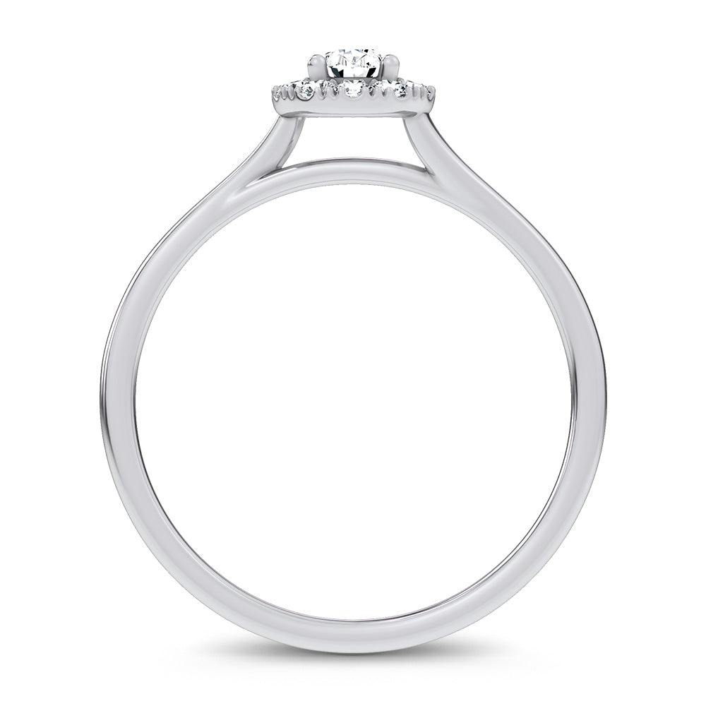 14K 0.33CT Certified Lab Grown Promise Ring 70132
