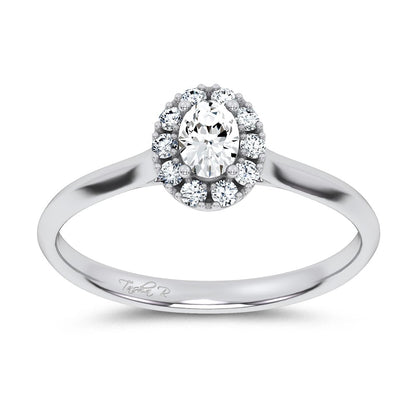 14K 0.33CT Certified Lab Grown Promise Ring 70136