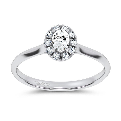 14K 0.33CT Certified Lab Grown Promise Ring 70136