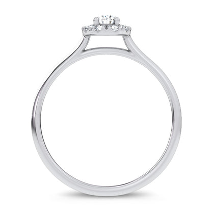 14K 0.33CT Certified Lab Grown Promise Ring 70136
