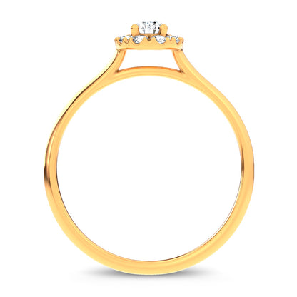 14K 0.33CT Certified Lab Grown Promise Ring 70137