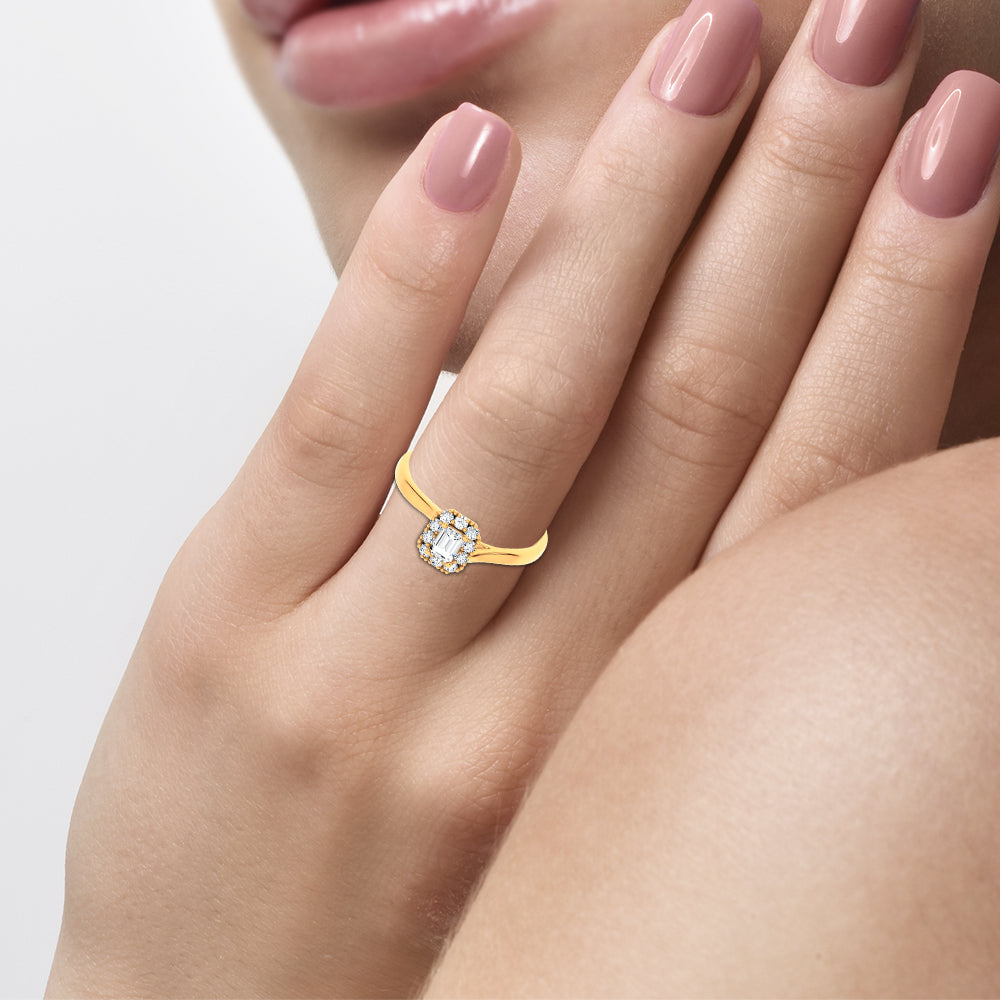 14K 0.33CT Certified Lab Grown Ring 70141