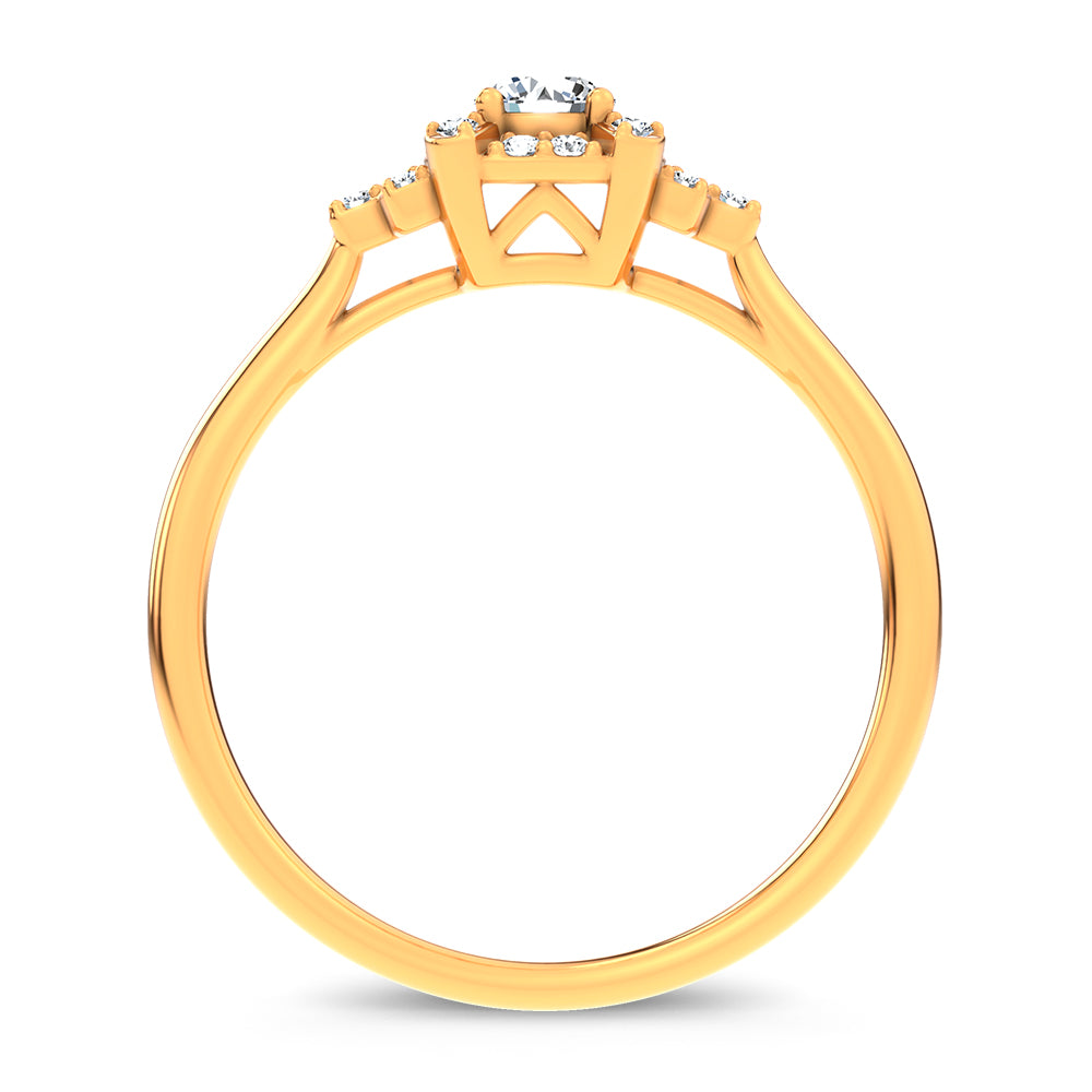 14K 0.25CT Certified Lab Grown Ring 70145