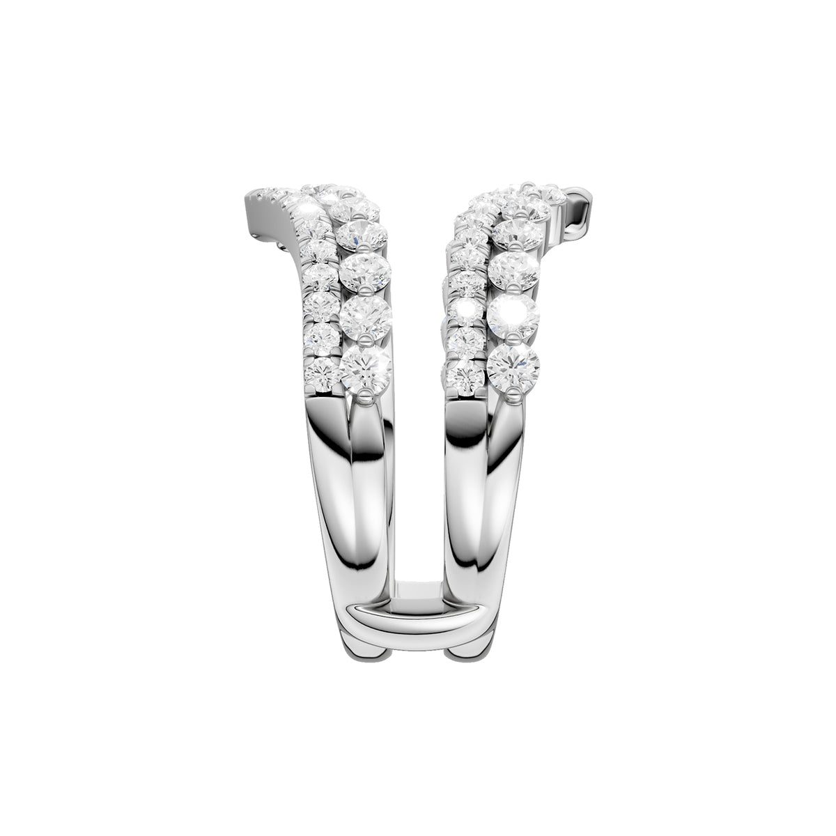 14K 1.00CT Certified Lab Grown Diamond Ring Guard 70460