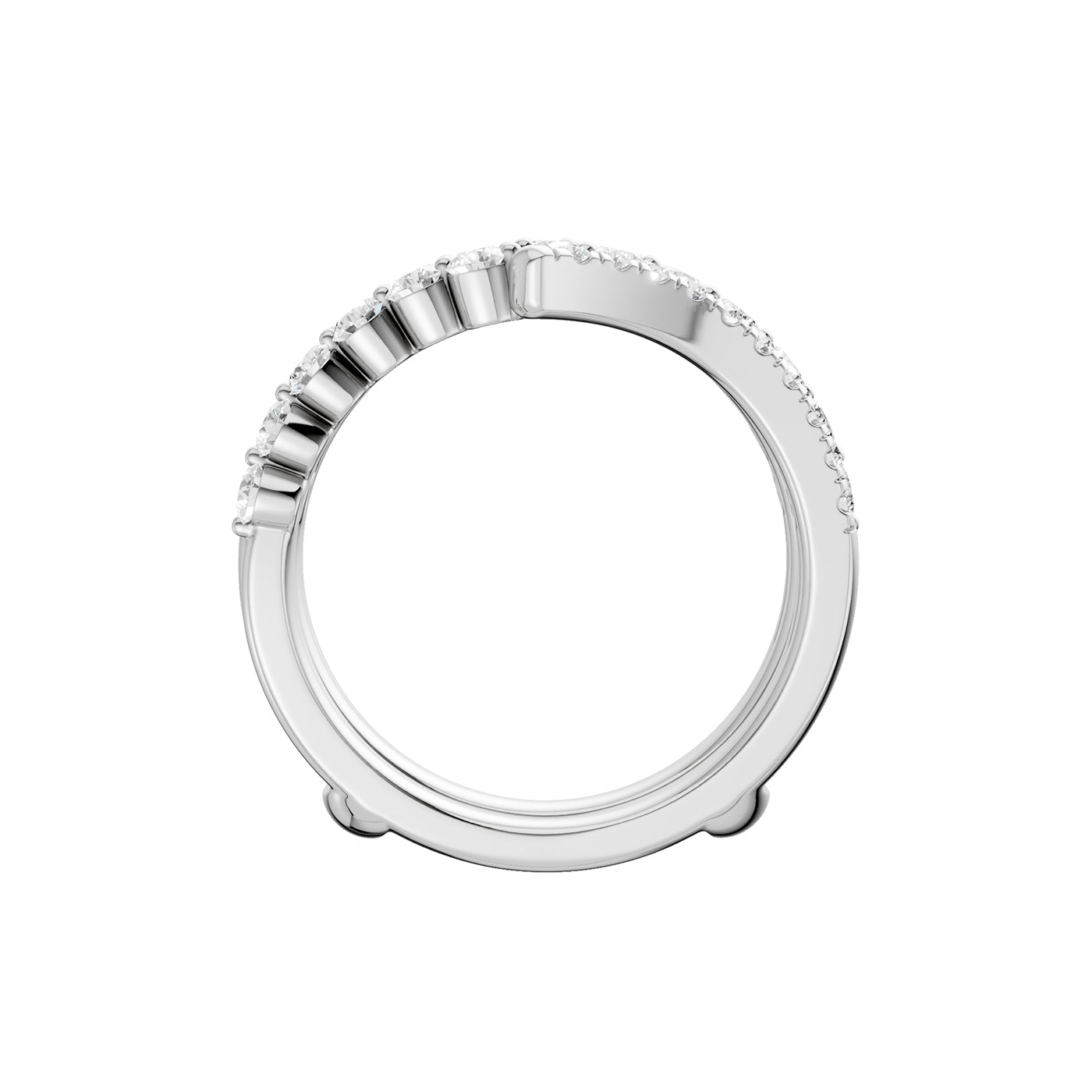 14K 1.00CT Certified Lab Grown Diamond Ring Guard 70460