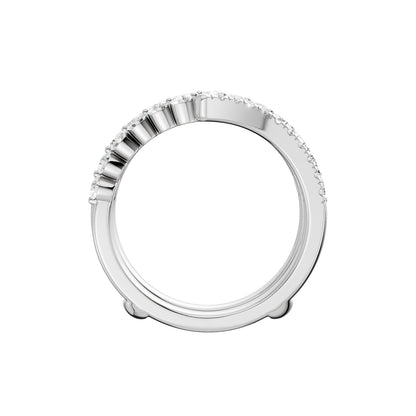 14K 1.00CT Certified Lab Grown Diamond Ring Guard 70460