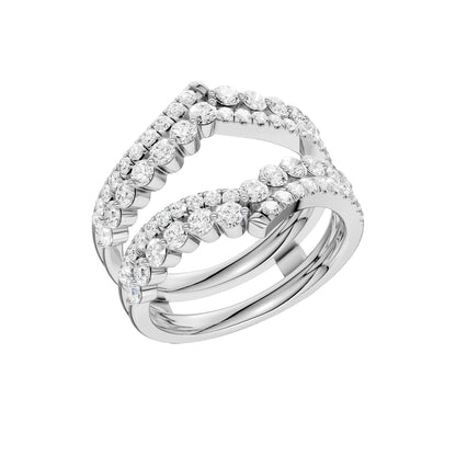 14K 1.00CT Certified Lab Grown Diamond Ring Guard 70460