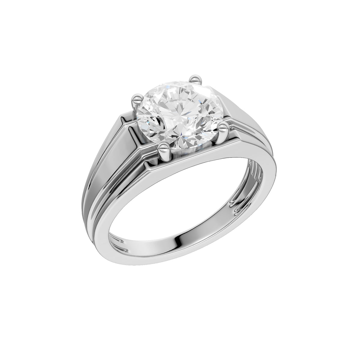 14K 3.00CT  Certified Lab Grown Diamond Mens Ring 70468
