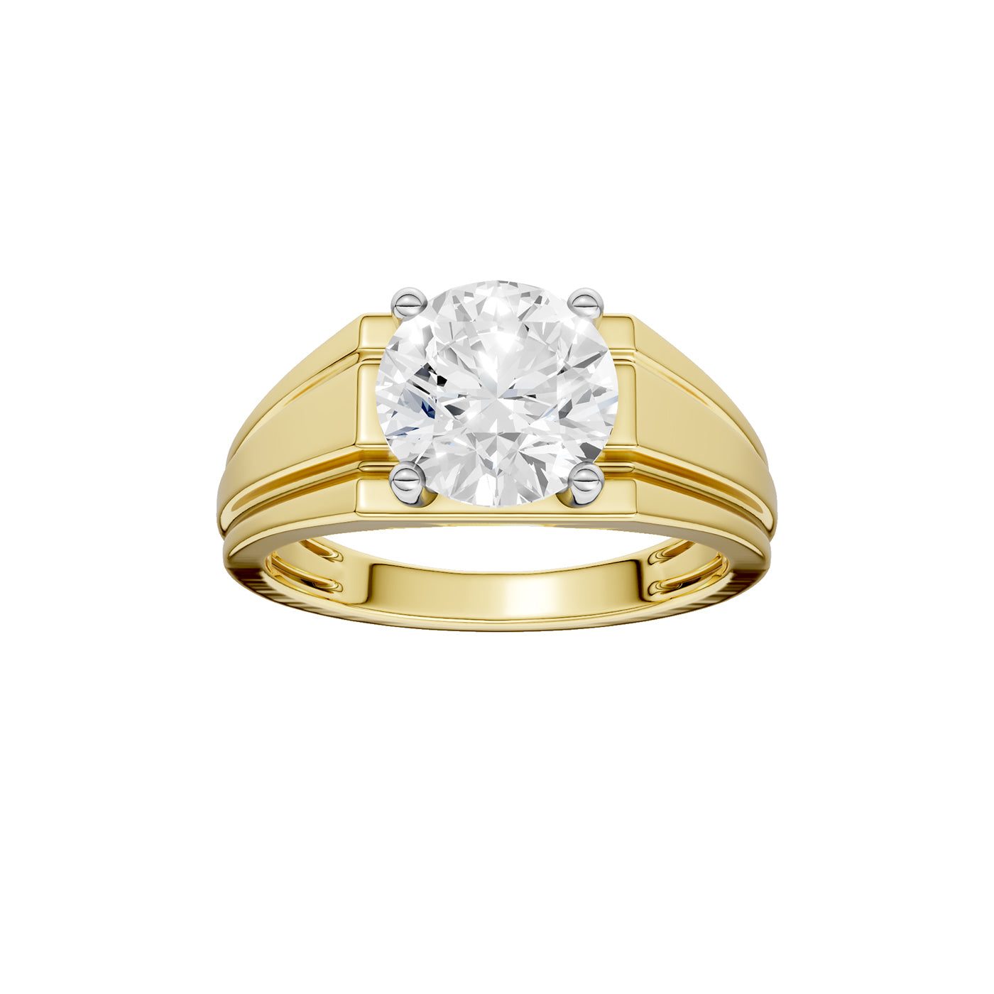 14K 3.00CT  Certified Lab Grown Diamond Mens Ring 70469
