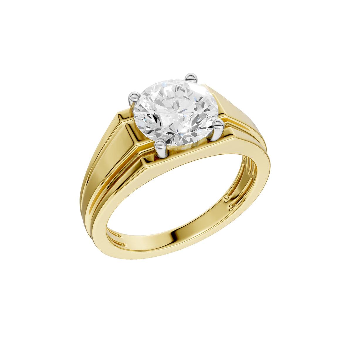 14K 3.00CT  Certified Lab Grown Diamond Mens Ring 70469
