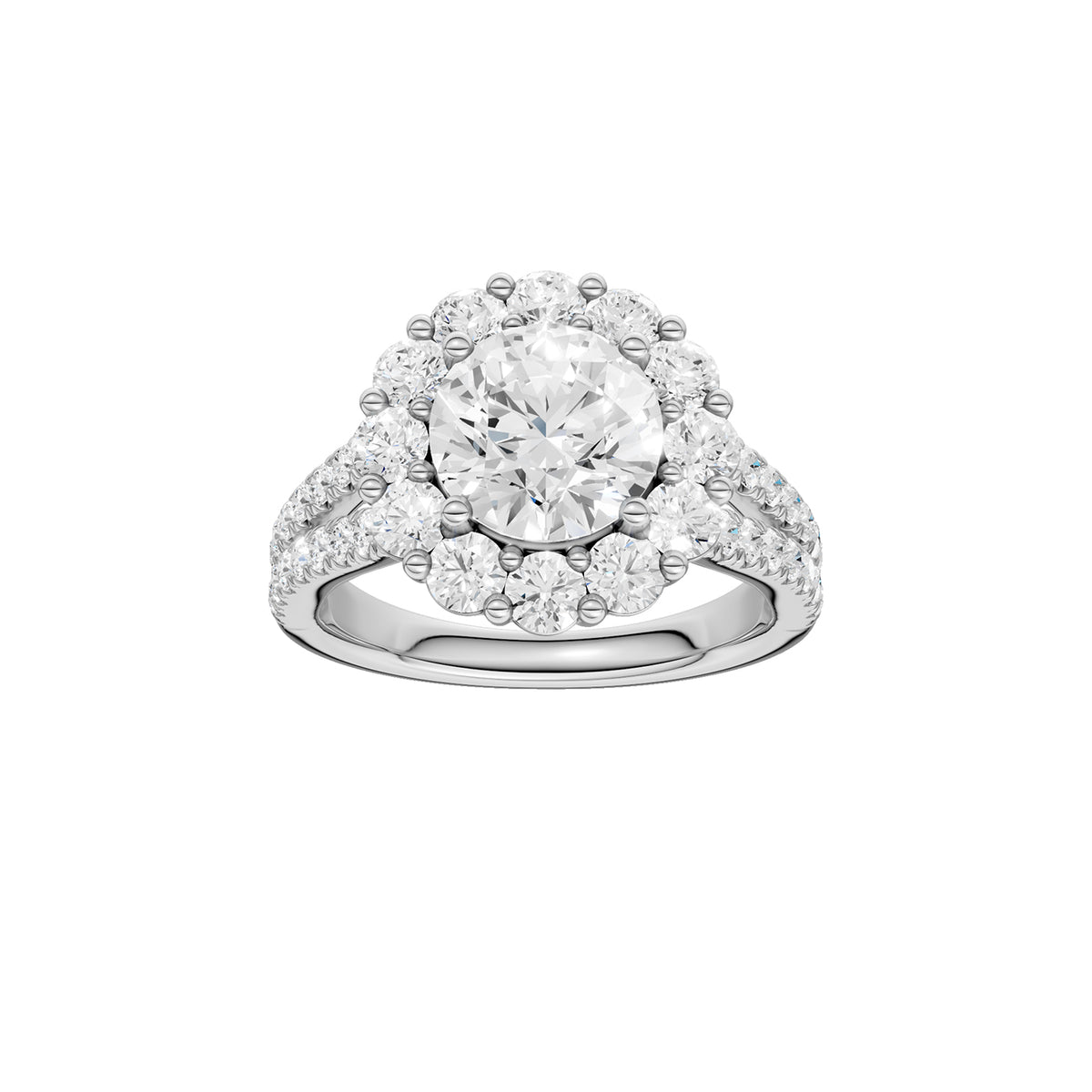 14K 3.25CT  Certified Lab Grown Diamond Ring 70478