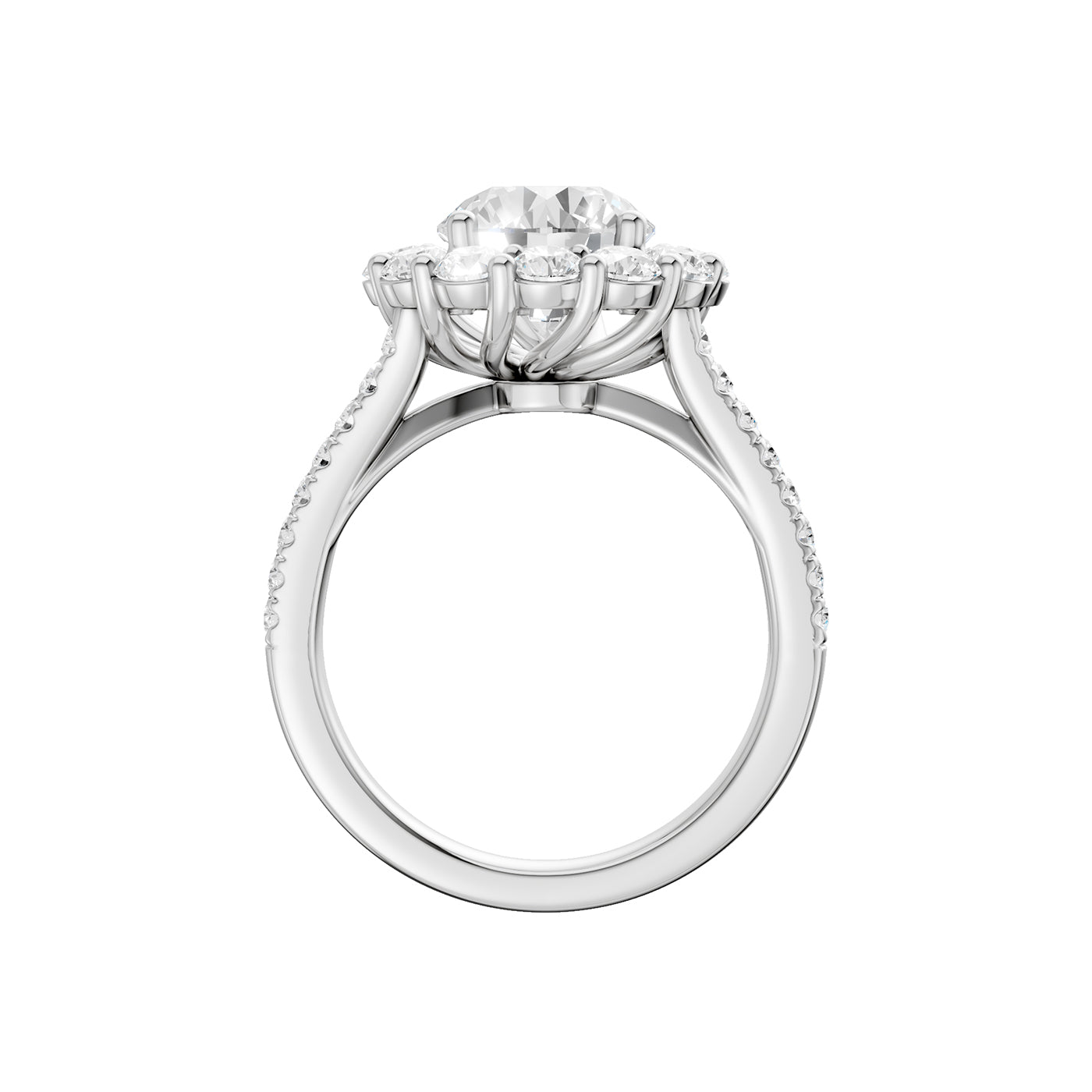 14K 3.25CT  Certified Lab Grown Diamond Ring 70478
