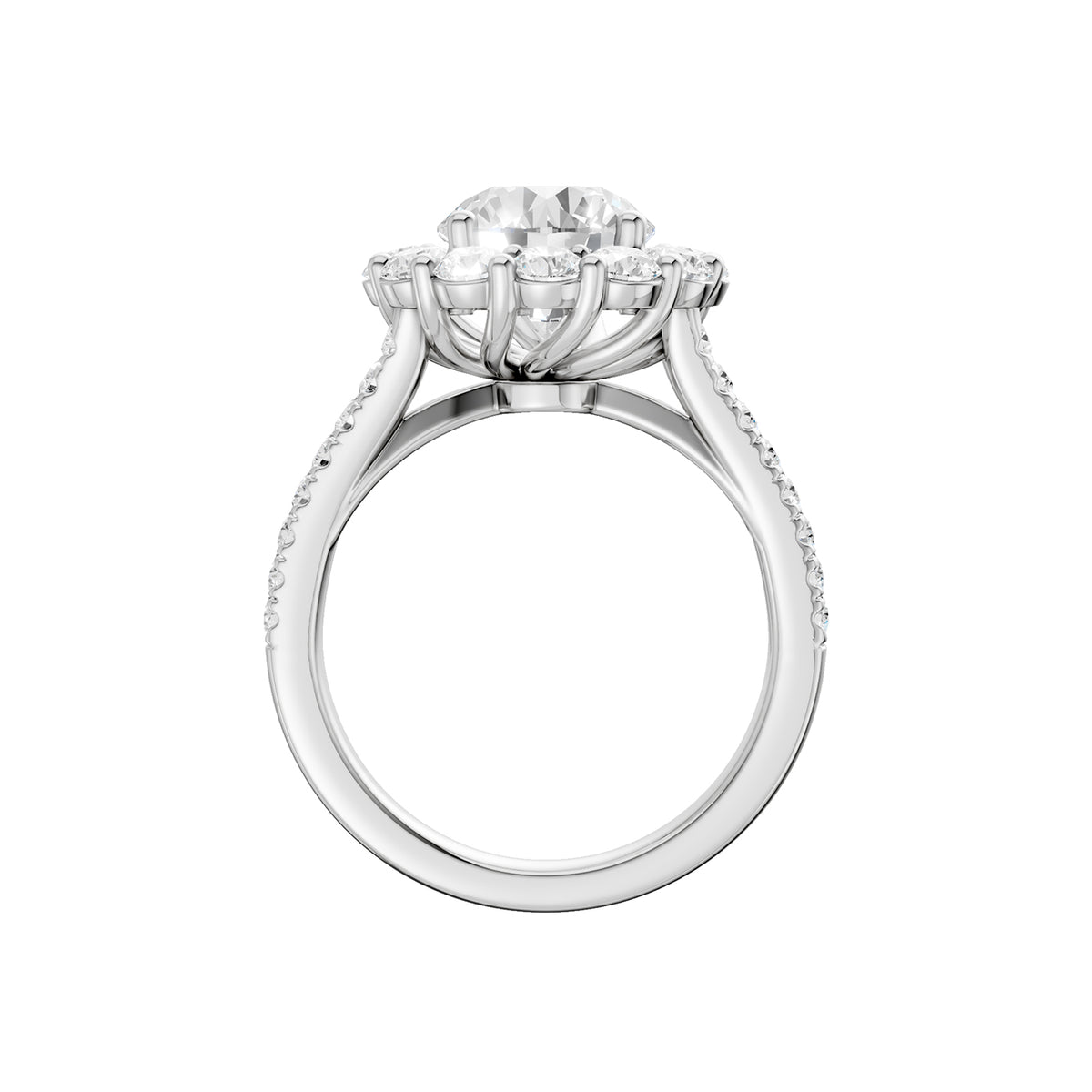 14K 3.25CT  Certified Lab Grown Diamond Ring 70478