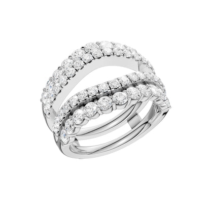 14K 2.00CT Certified Lab Grown Diamond Ring Guard 70490
