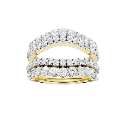 14K 2.00CT Certified Lab Grown Diamond Ring Guard 70491