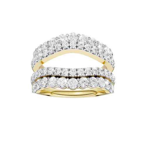 14K 2.00CT Certified Lab Grown Diamond Ring Guard 70491