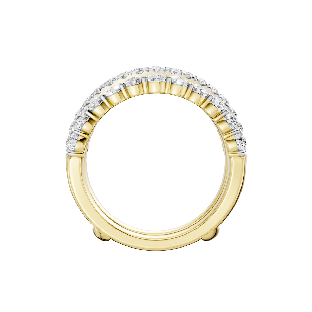 14K 2.00CT Certified Lab Grown Diamond Ring Guard 70491