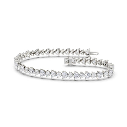 14K 11.52CT Certified Lab Grown Diamond Bracelet 70646