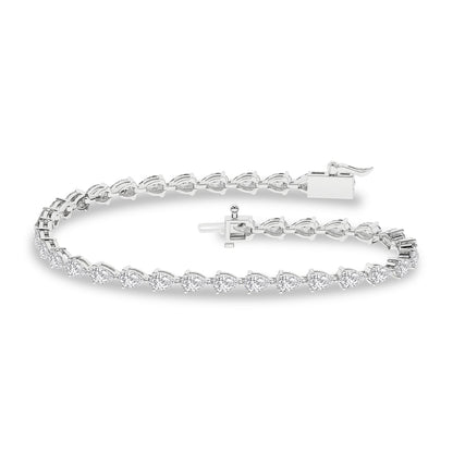 14K 5.00CT Certified Lab Grown Diamond Bracelet 70651