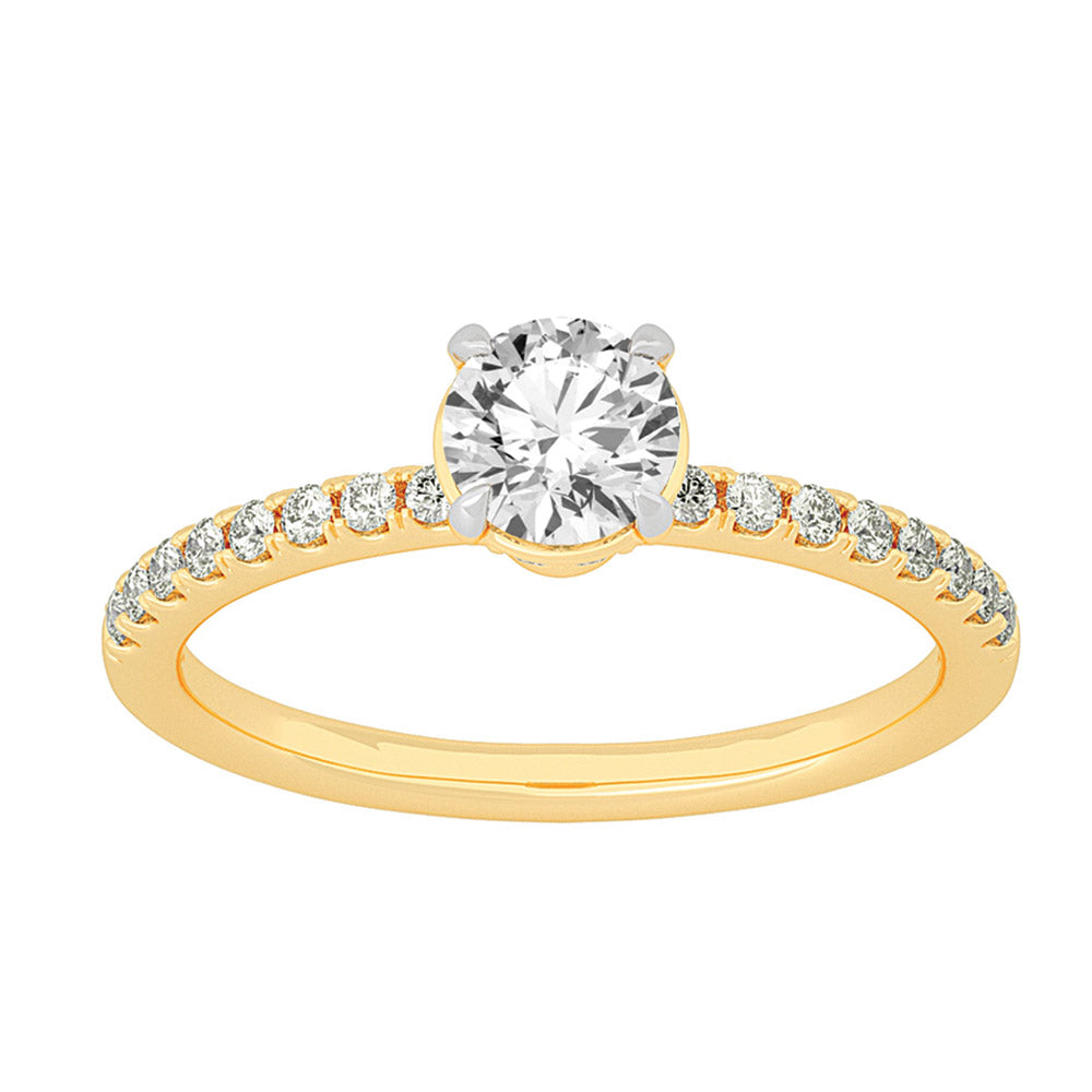 10K 1.00CT Certified Lab Grown Diamond Ring 70720