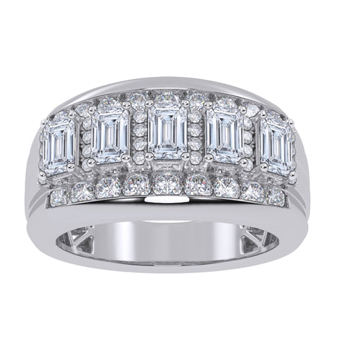 14K 3.50CT Certified Lab Grown Mens Band 70774