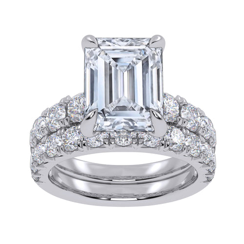 14K 5.04CT Certified Lab Grown Diamond Bridal Set 70780