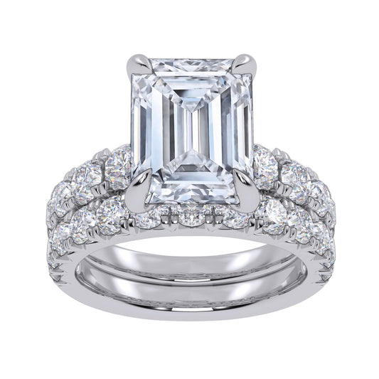 14K 5.04CT Certified Lab Grown Diamond Bridal Set 70780