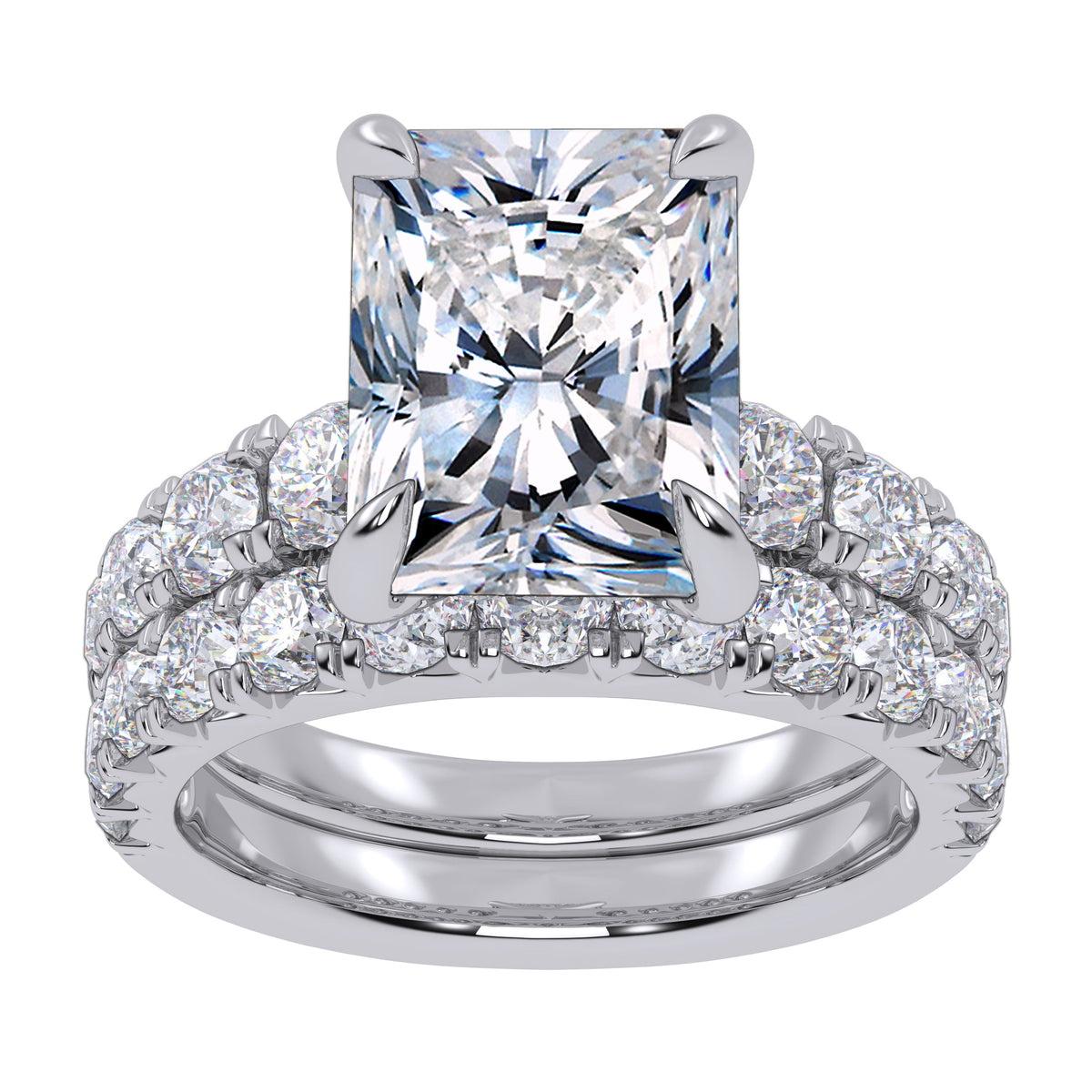 14K 5.04CT Certified Lab Grown Diamond Bridal Set 70786