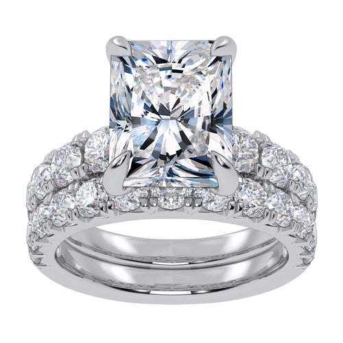 14K 5.04CT Certified Lab Grown Diamond Bridal Set 70786