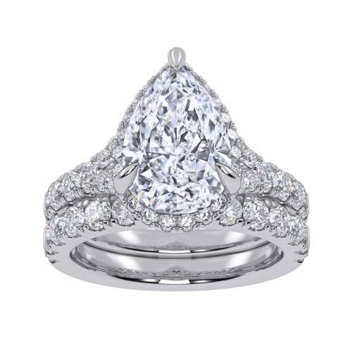 14K 4.53CT Certified Lab Grown Diamond Bridal Set 70805