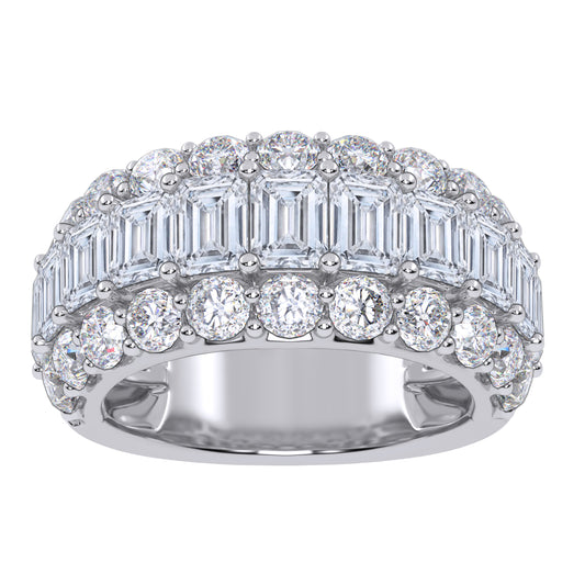 14K 5.00CT Certified Lab Grown Mens Band 70817