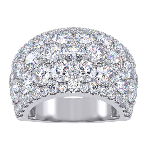14K 6.00CT Certified Lab Grown Fancy Band 70824