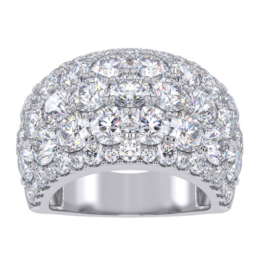 14K 6.00CT Certified Lab Grown Fancy Band 70824
