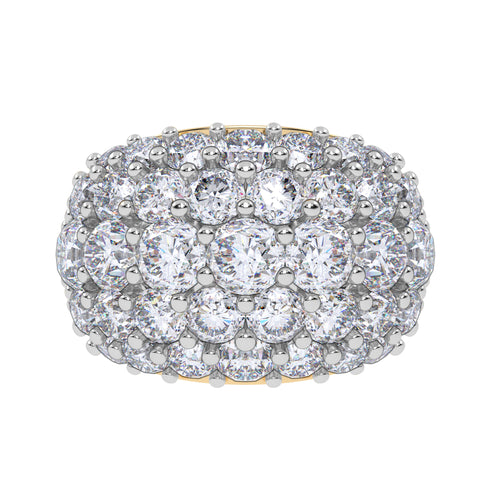14K 6.00CT Certified Lab Grown Fancy Band 70825