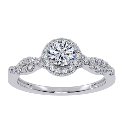10K 0.53ct Lab Grown Promise Ring 70851