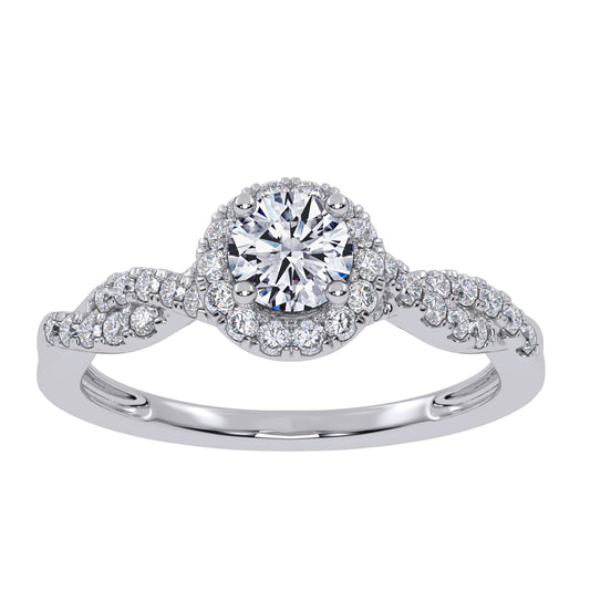 10K 0.53ct Lab Grown Promise Ring 70851