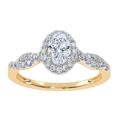 10K 0.52CT Lab Grown Promise Ring 70894