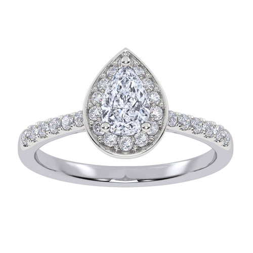 10K 0.51CT  Lab Grown Promise Ring 70904