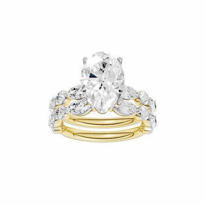 14K 6.00 CT Lab Grown Diamond Bridal Set 70929