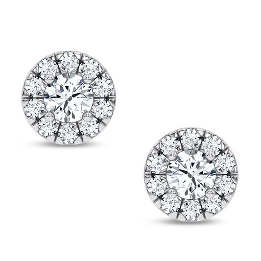 14K 0.50CT Certified Lab Grown Earrings 70936