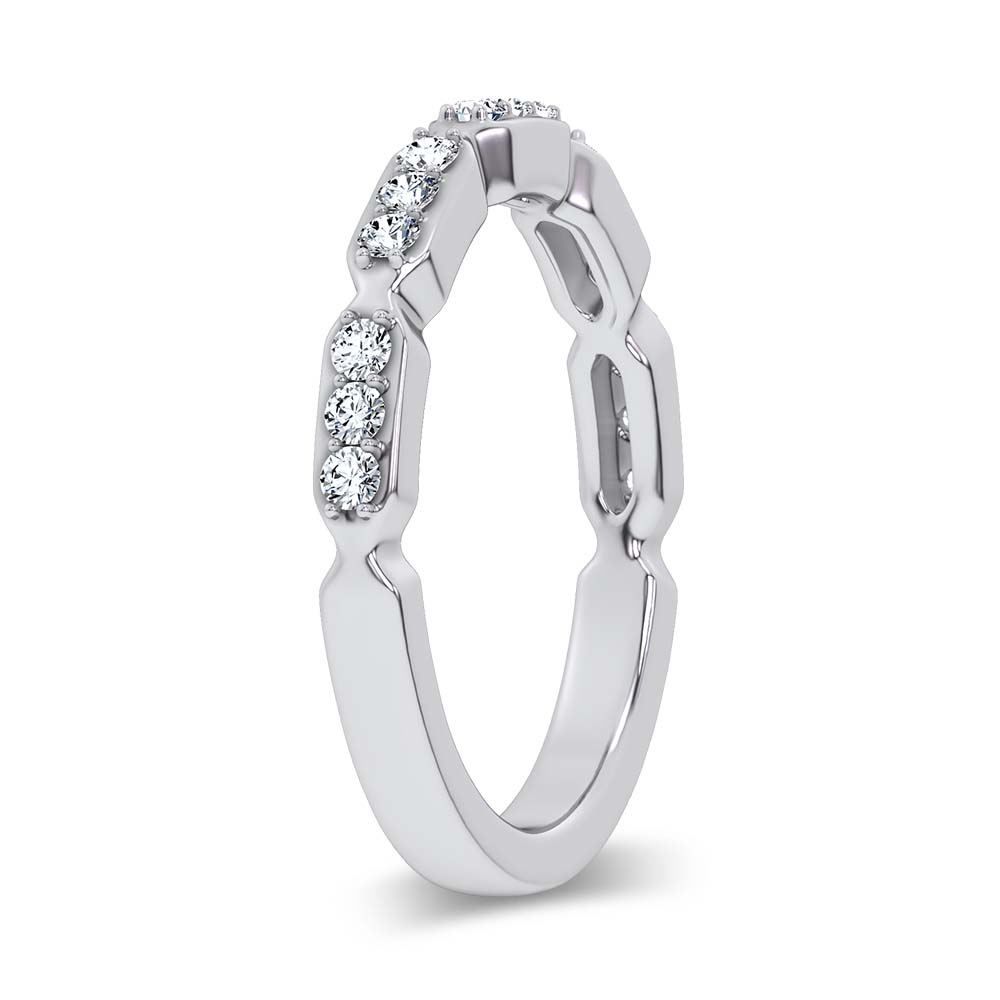 14K 0.25CT Certified Lab Grown Fancy Band 71003