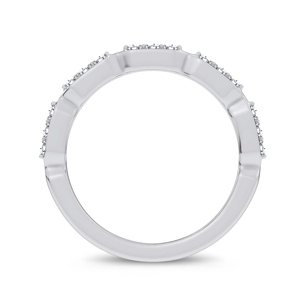 14K 0.25CT Certified Lab Grown Fancy Band 71003