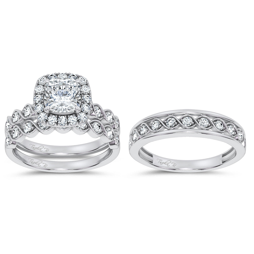 14K 2.76CT Certified Lab Grown TRIO SET 71129