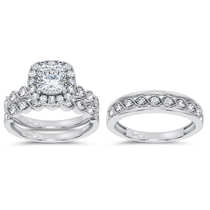 14K 2.76CT Certified Lab Grown TRIO SET 71129