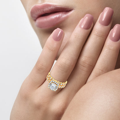 14K 2.76CT Certified Lab Grown TRIO SET 71130